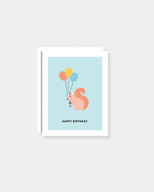 SQUIRREL BIRTHDAY - CARD