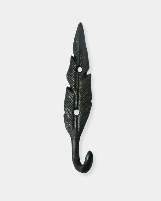 FEATHER HOOK - ANTIQUE BLACK