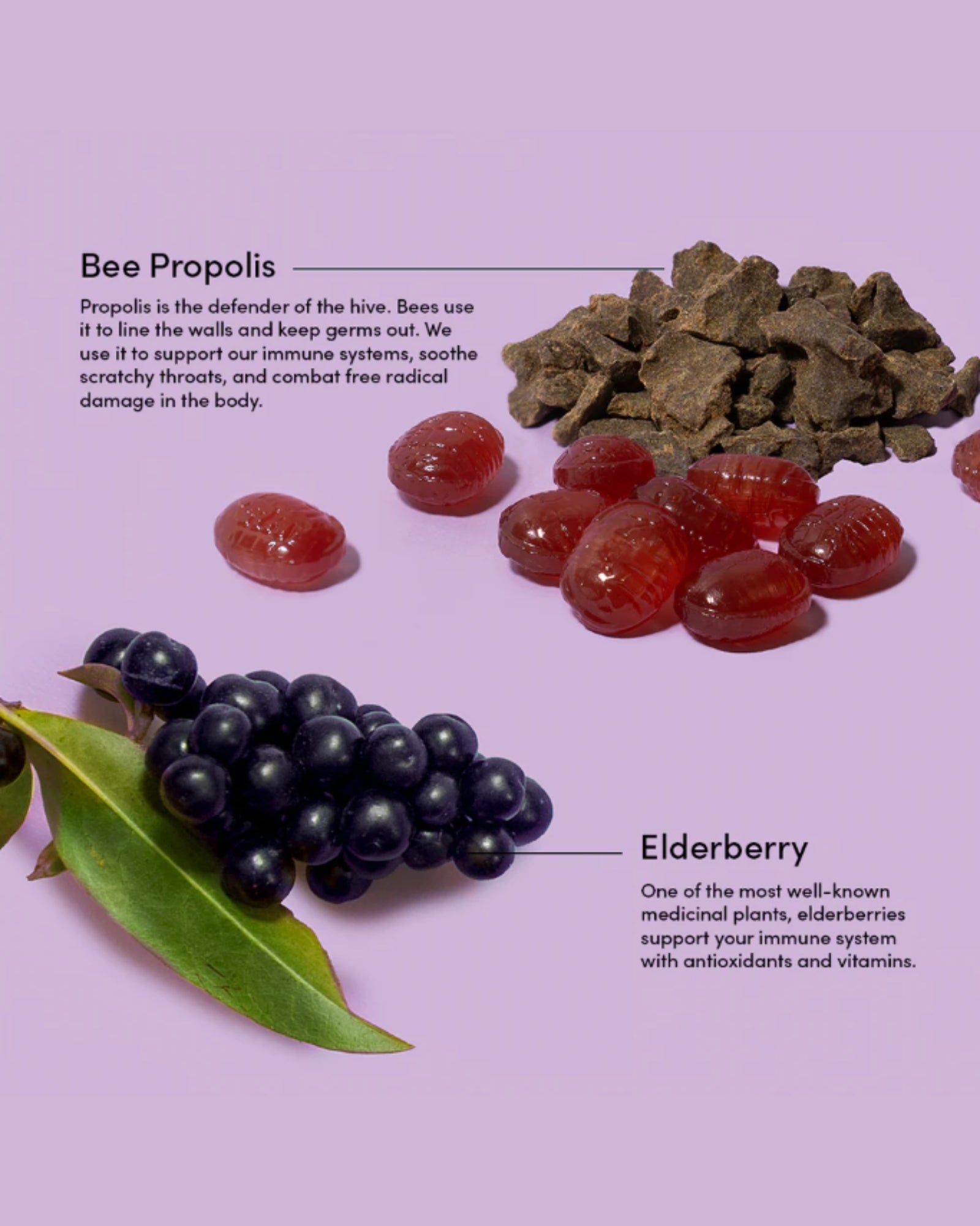 ELDERBERRY PROPOLIS LOZENGES