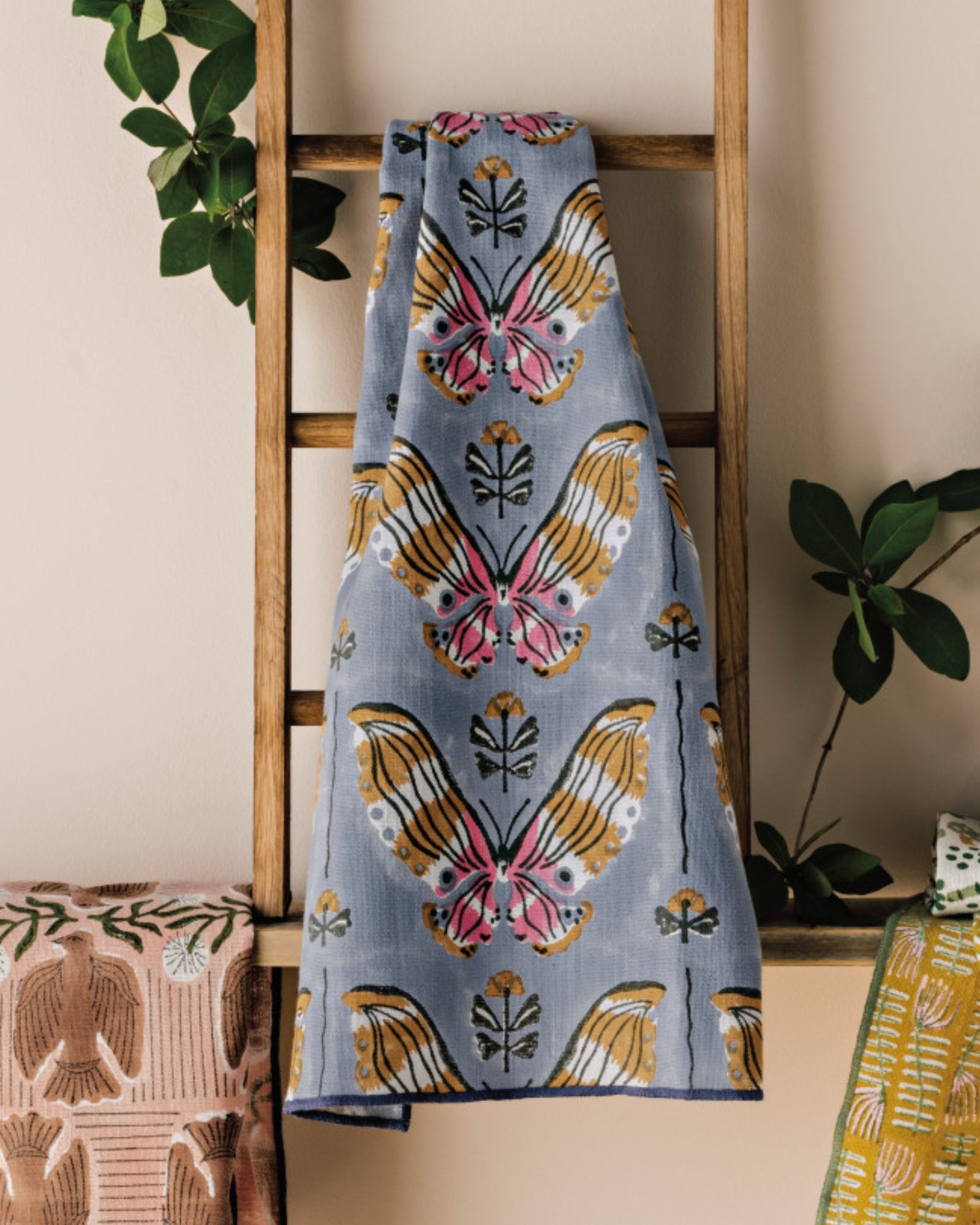 AURORA BLOCK PRINT DISHTOWEL