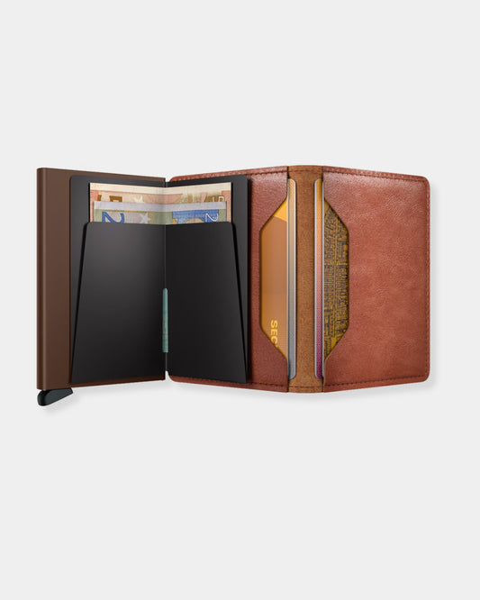 SLIMWALLET - VINTAGE COGNAC & BROWN