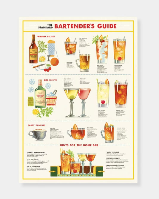 BARTENDER'S GUIDE - POSTER