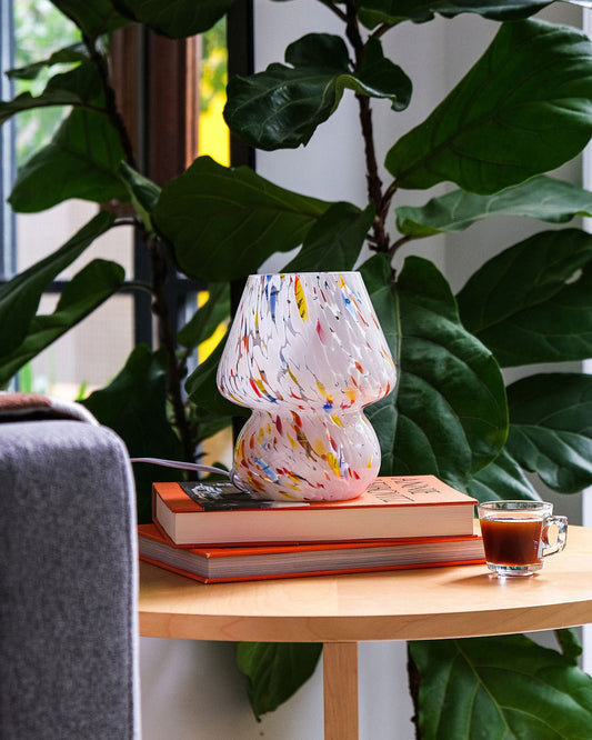 CONFETTI MINI GLASS - MUSHROOM LAMP