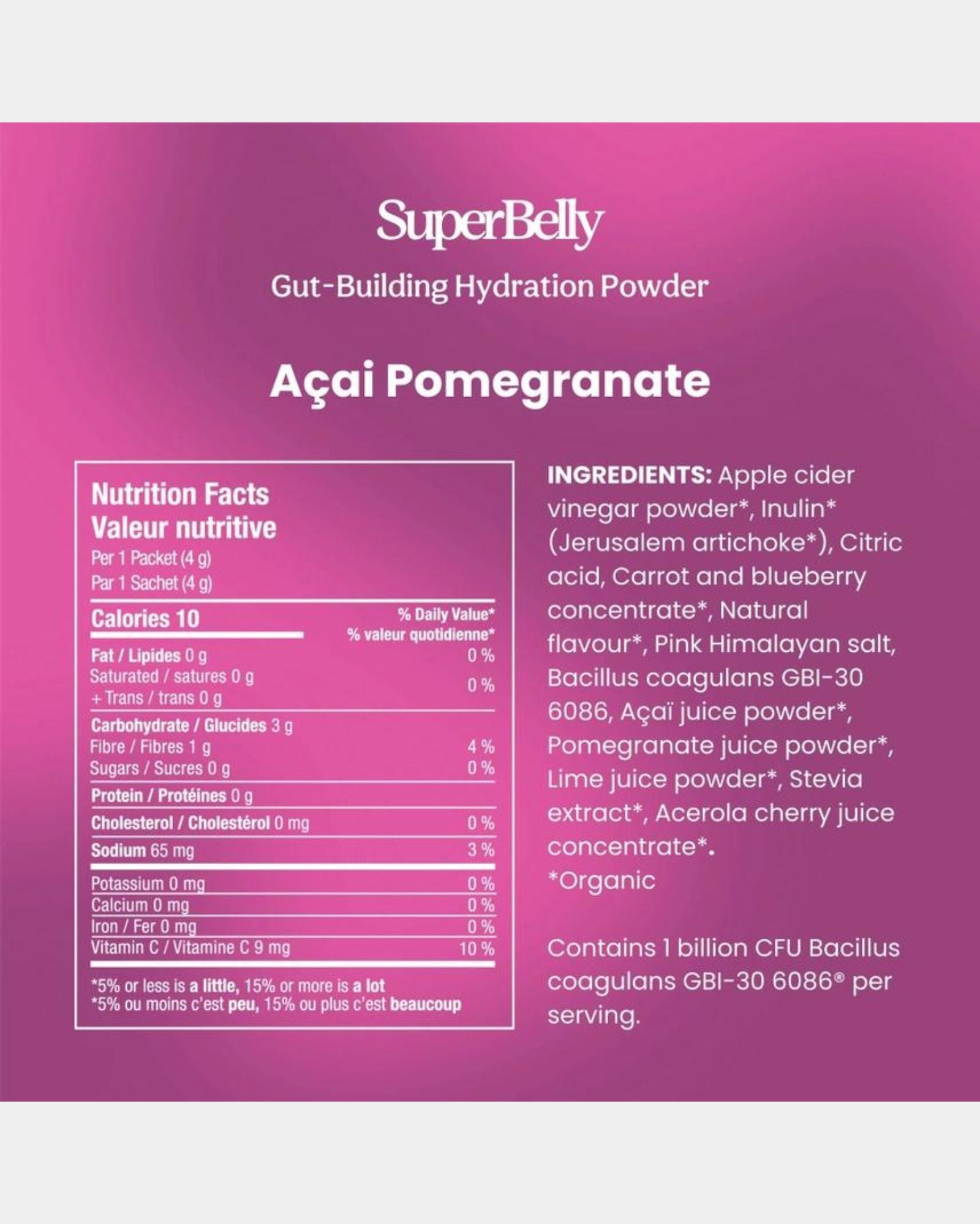 ACAI POMEGRANATE SUPERBELLY 60g