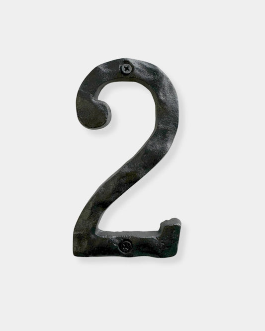 "2" CAST IRON HOUSE NUMBER | Stonewaters