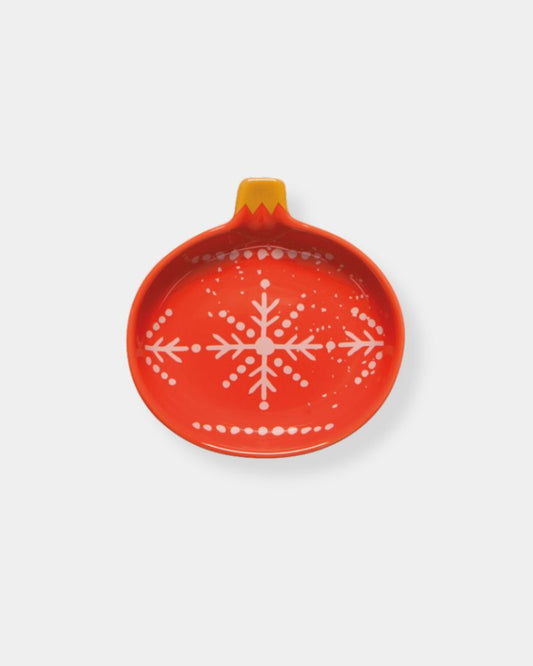 ORANGE XMAS CHARM PINCH BOWL