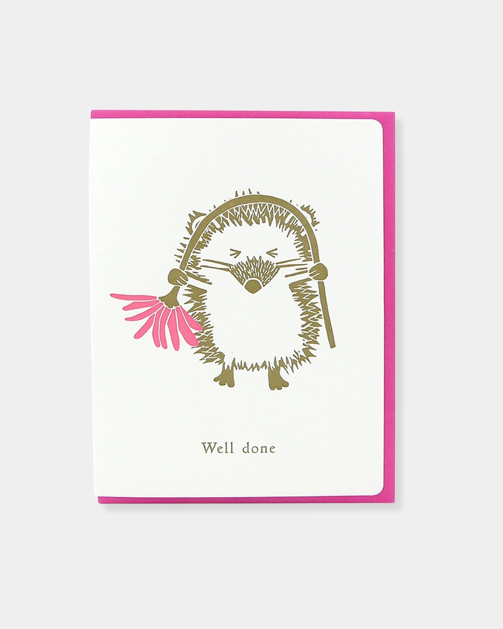 HEDGEHOG WELL DONE - CARD