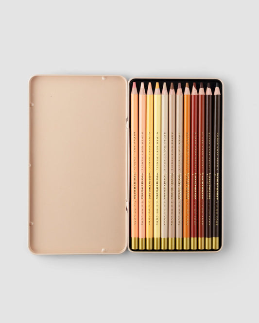 12 SKIN TONE COLOUR PENCILS