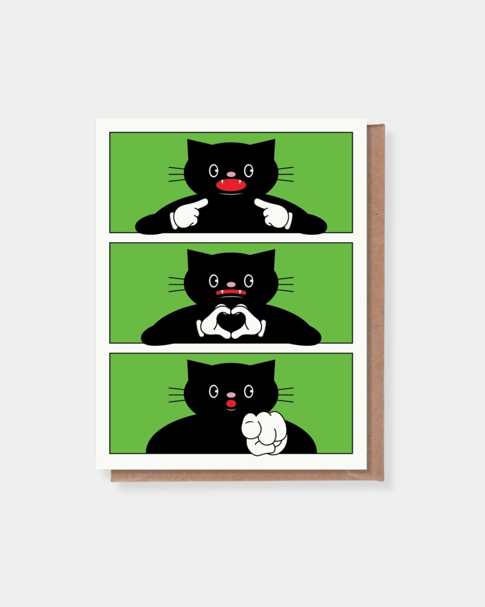 I LOVE YOU CAT - CARD