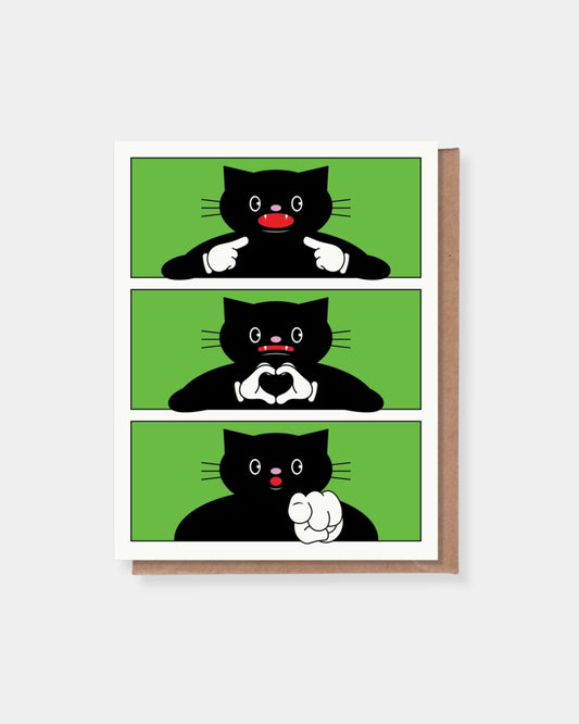 I LOVE YOU CAT - CARD