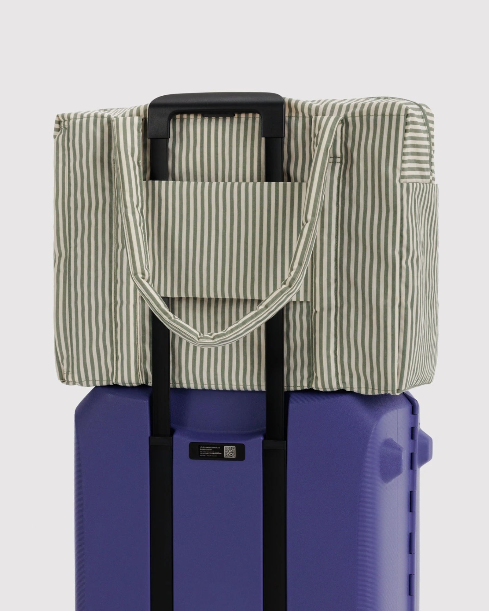 CLOUD CARRY ON BAG - SAGE STRIPE