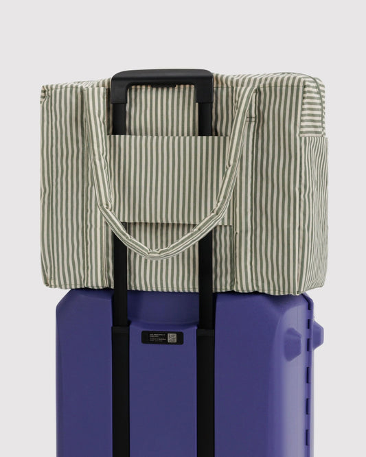 CLOUD CARRY ON BAG - SAGE STRIPE