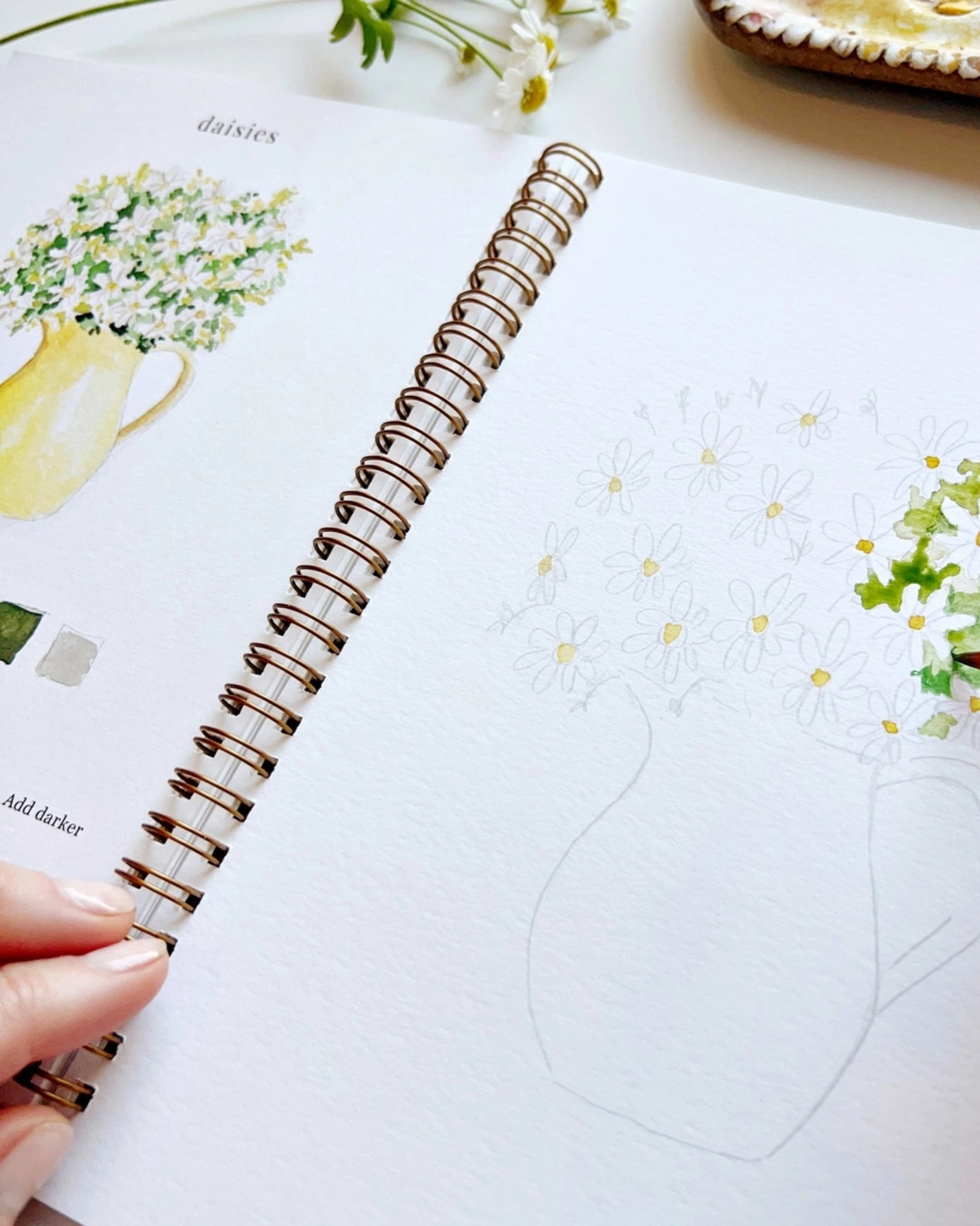 FLOWERS WATERCOLOUR WORKBOOK