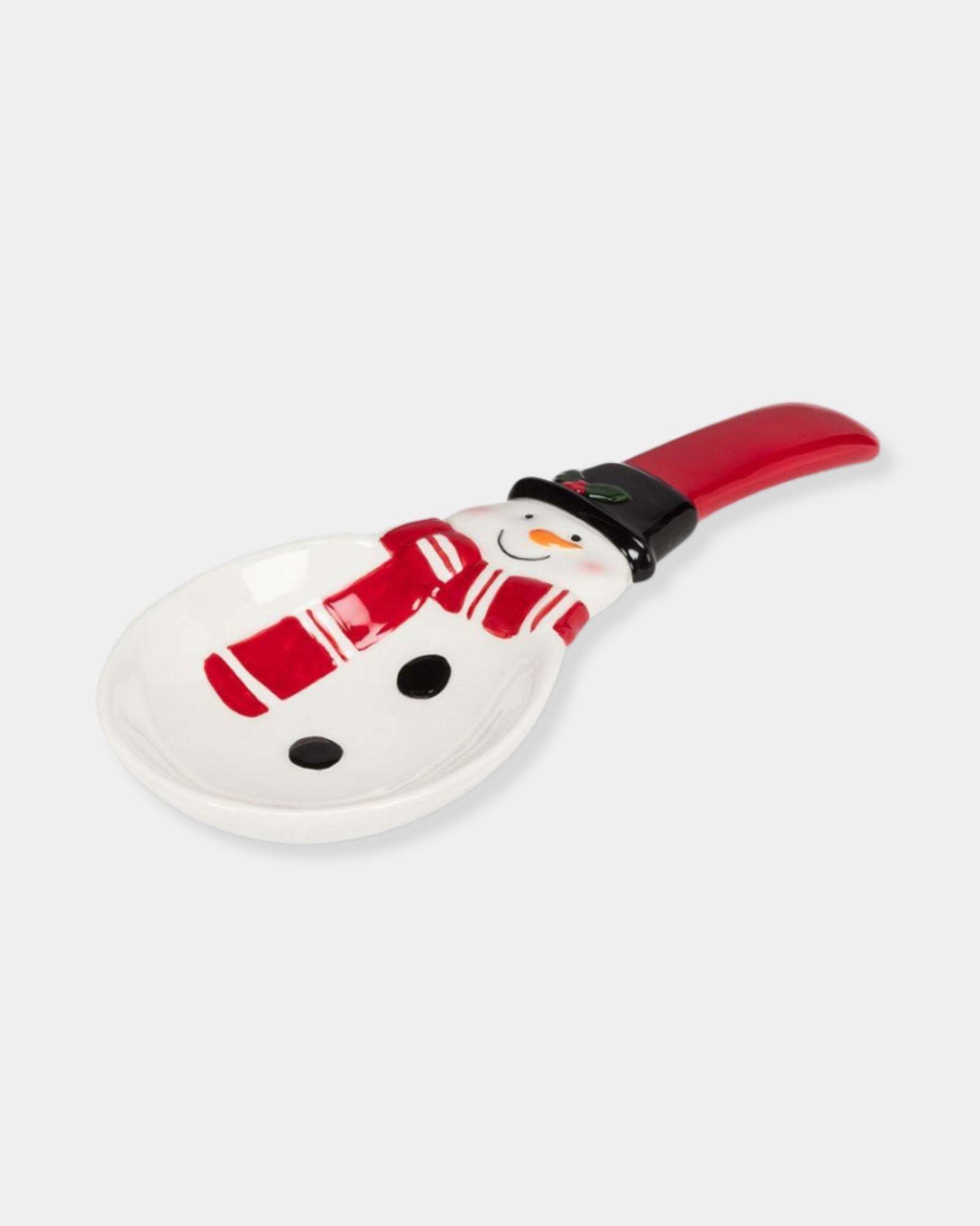 HAPPY SNOWMAN SPOON REST