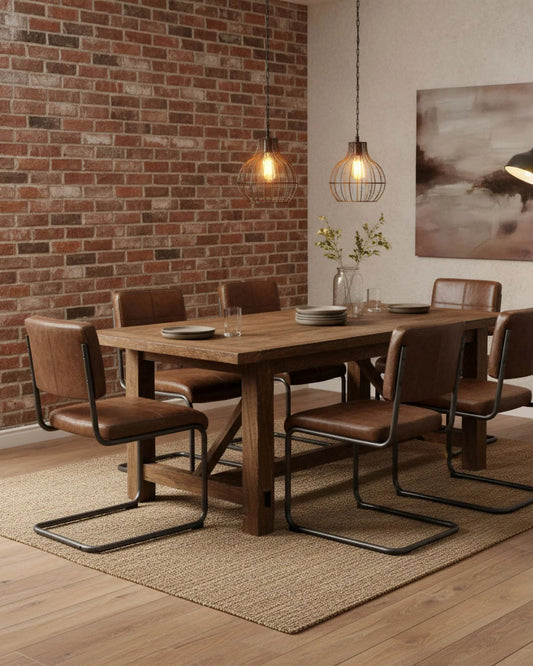 COBAIN CHAIR BROWN - SET OF 2