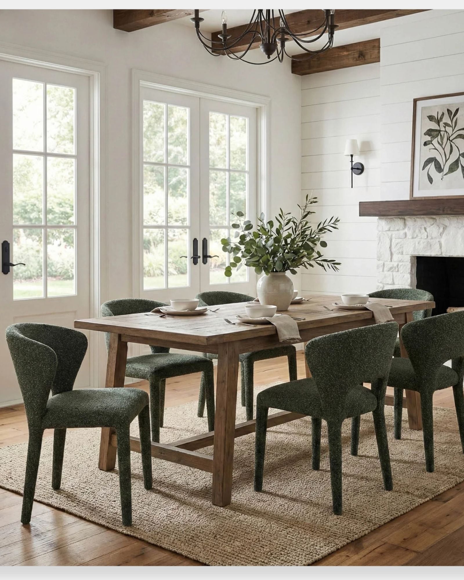 DAKOTA CHAIR CLOUD MOSS - SET OF 2