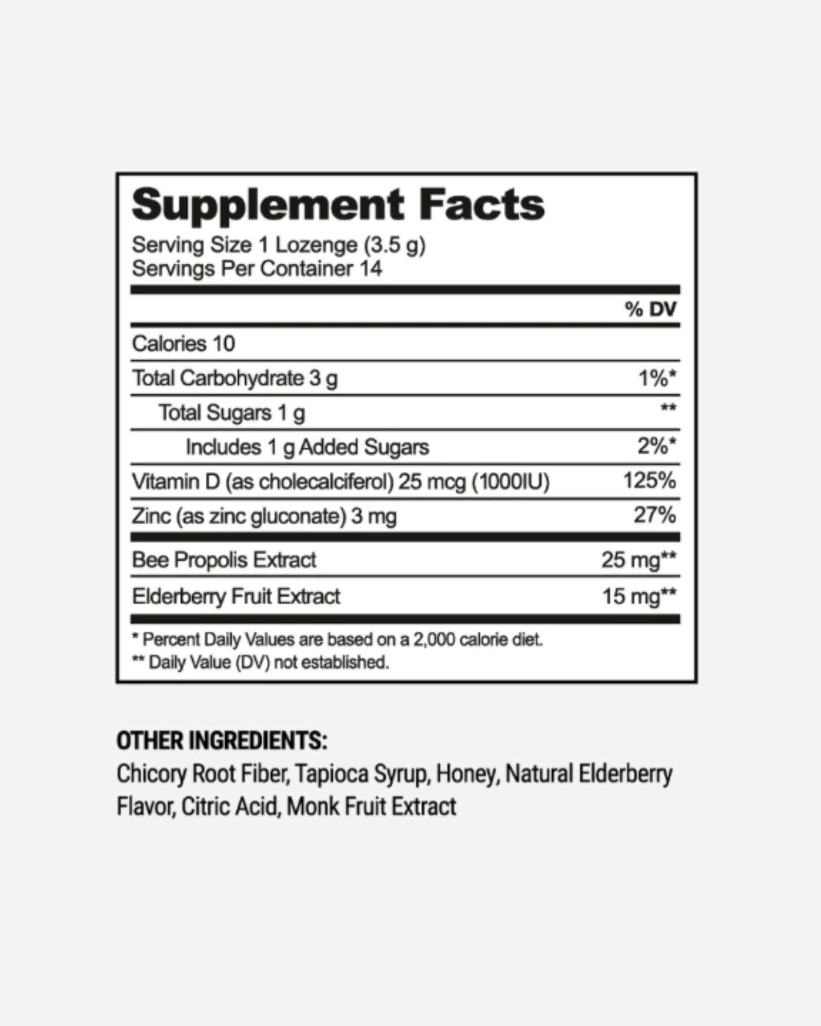 ELDERBERRY PROPOLIS LOZENGES