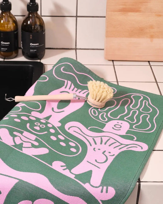 MUSHROOMS - WOVEN COTTON TEA TOWEL