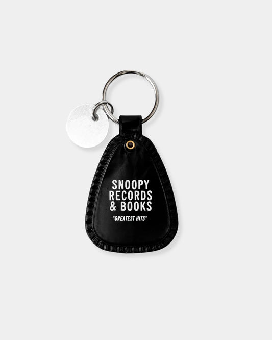 SNOOPY RECORD SADDLE KEYCHAIN