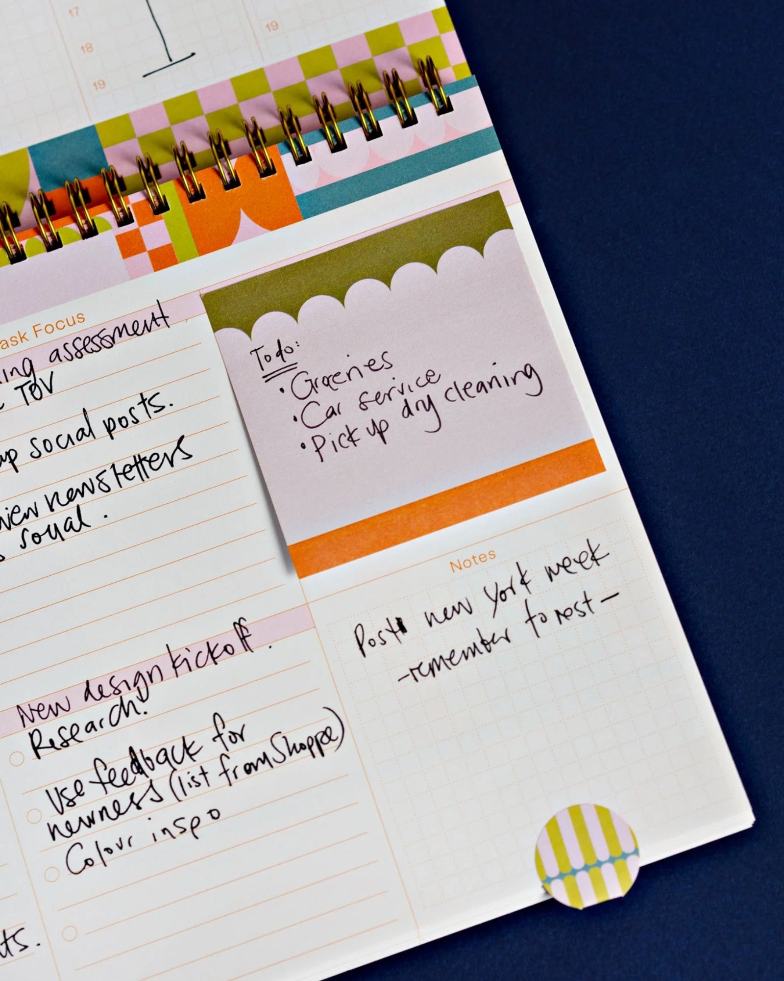 GINGER STICKY NOTES