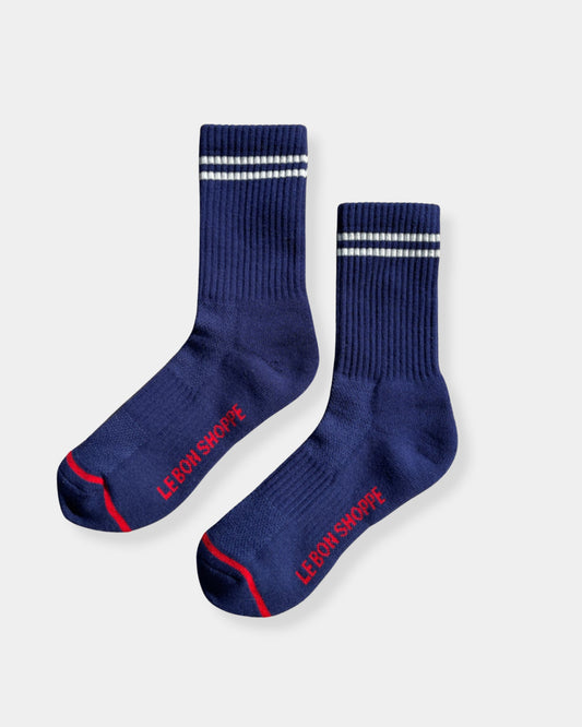 NAVY BOYFRIEND - SOCK