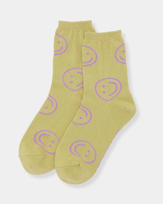 CREW SOCK - STRAW HAPPY