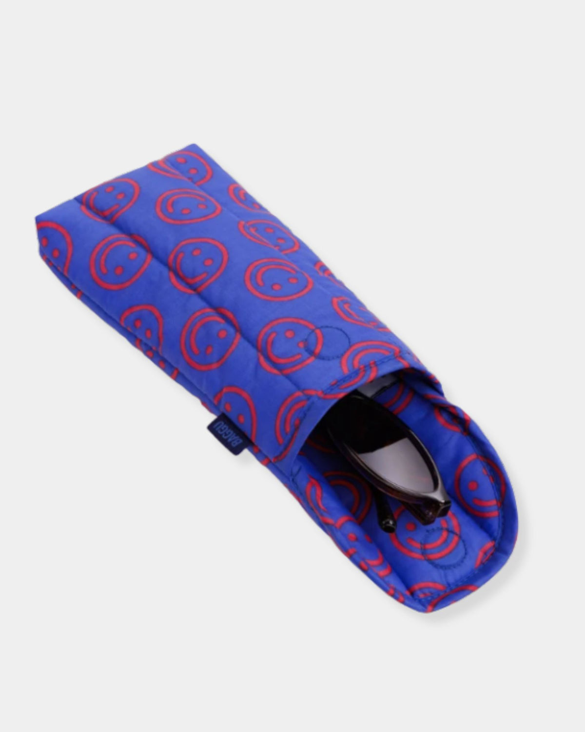 PUFFY GLASSES SLEEVE - MINI COBALT HAPPY