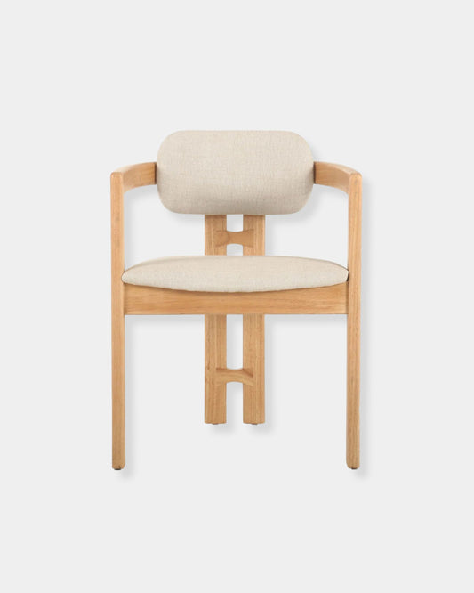 MONTERREY DINING CHAIR - CREAM TWEED