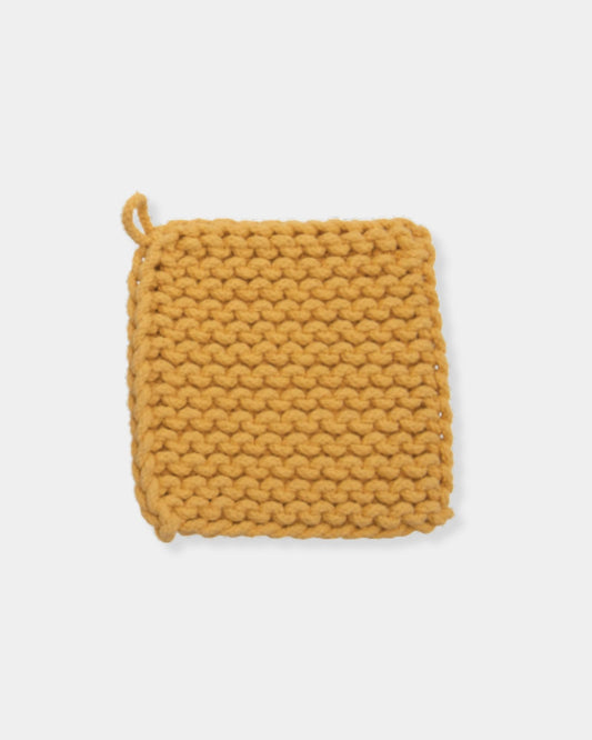 YELLOW CROCHETED POT HOLDER