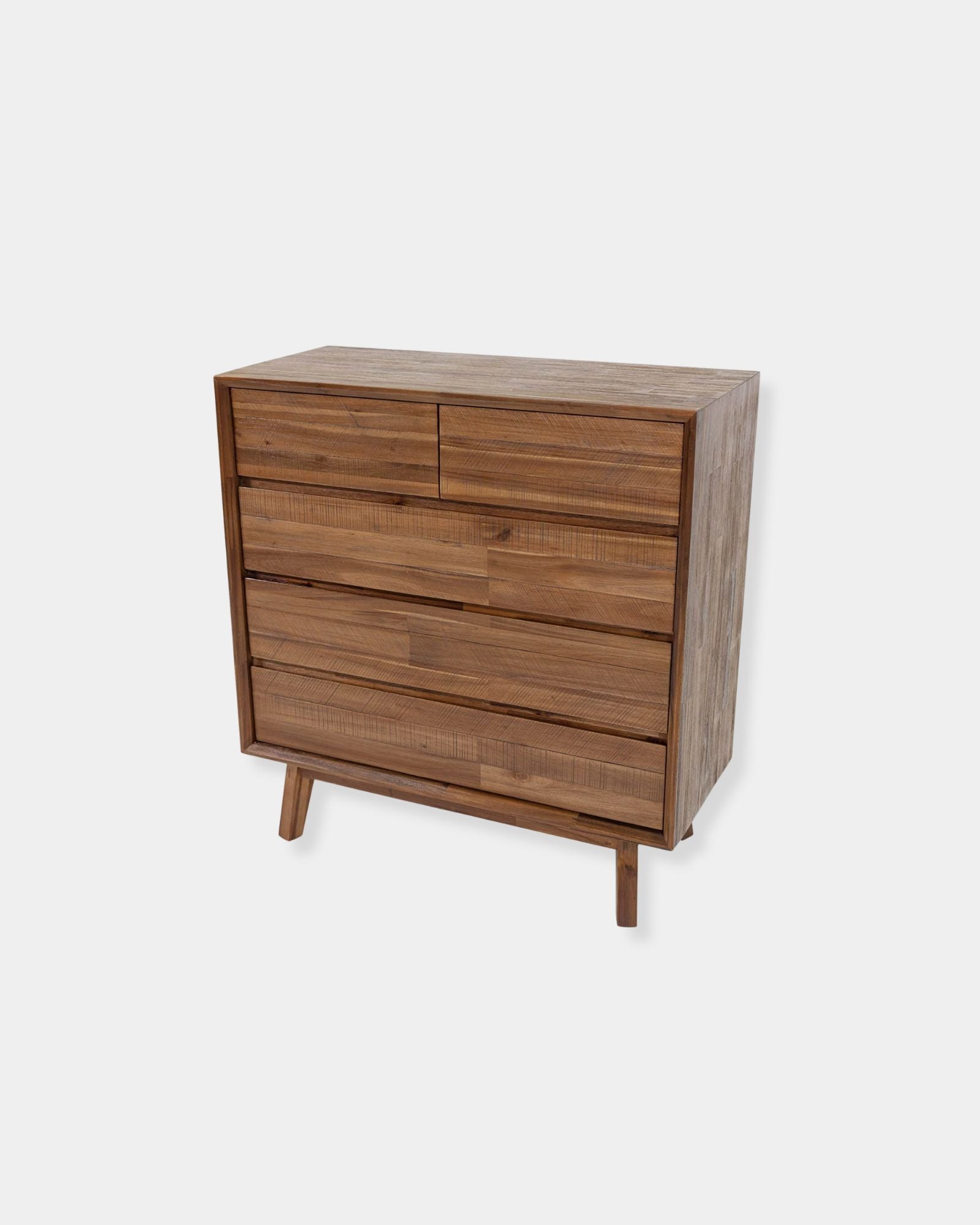 GIA 5-DRAWER CHEST - WARM PECAN