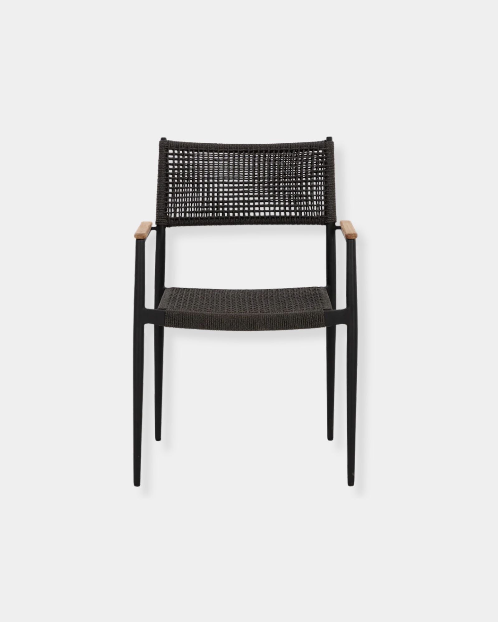 NAVA STACKABLE DINING CHAIR - BLACK