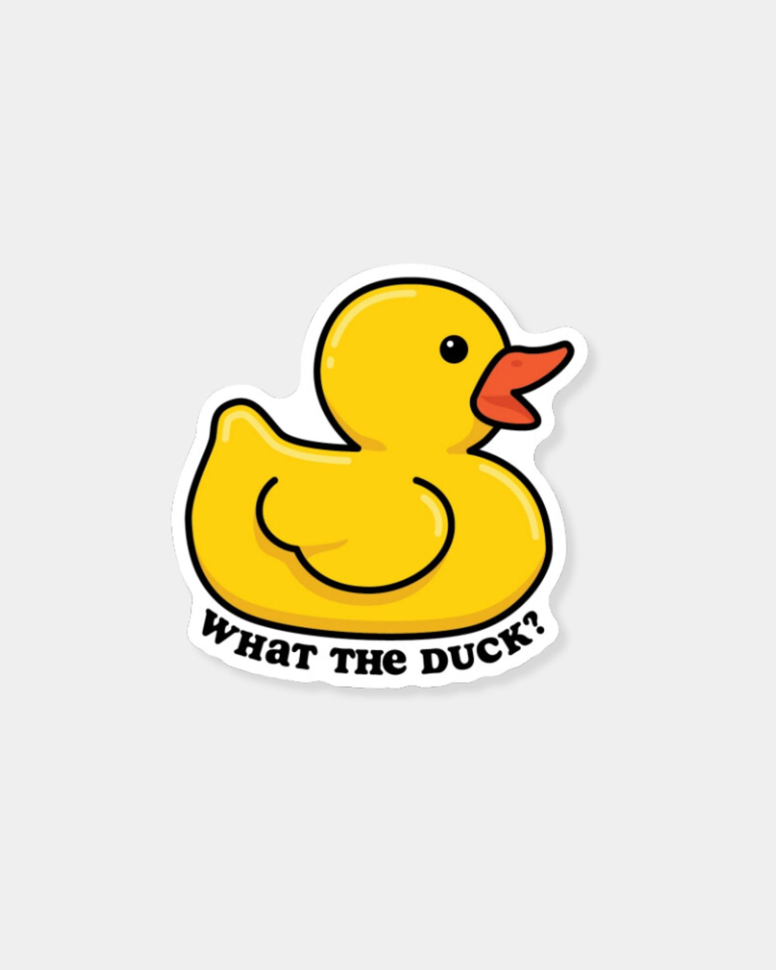 WHAT THE DUCK RUBBER DUCK - STICKER