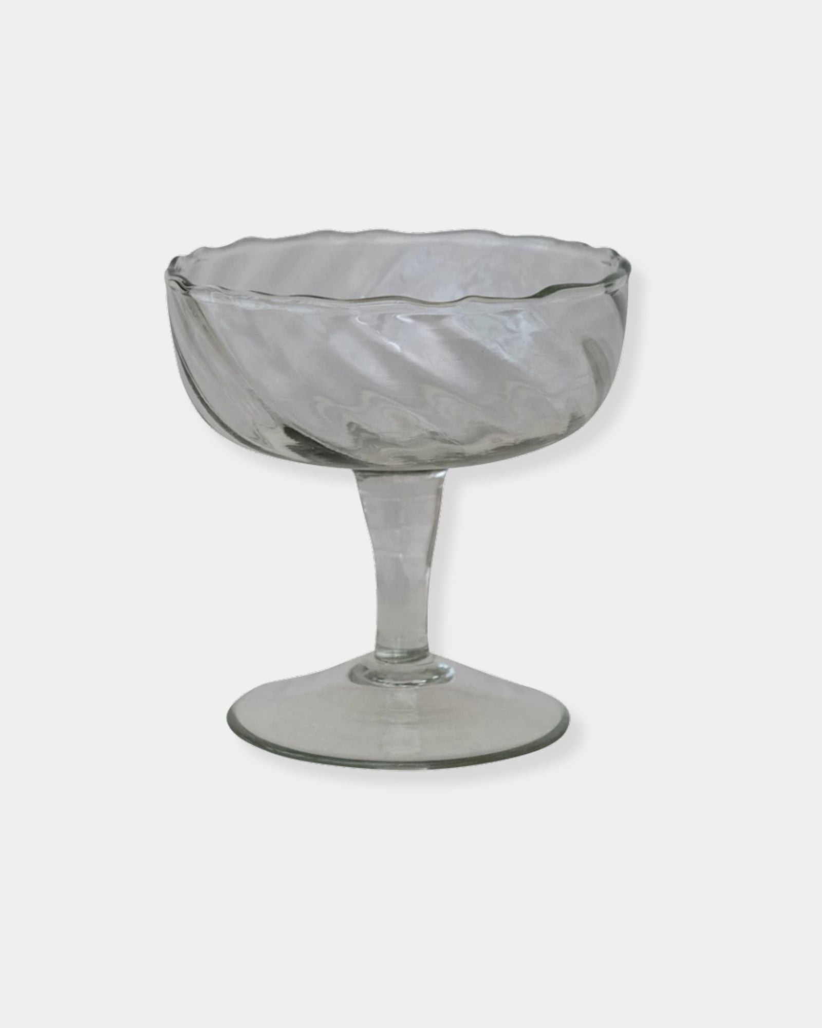 TWISTED STEM COUP GLASS - 6oz