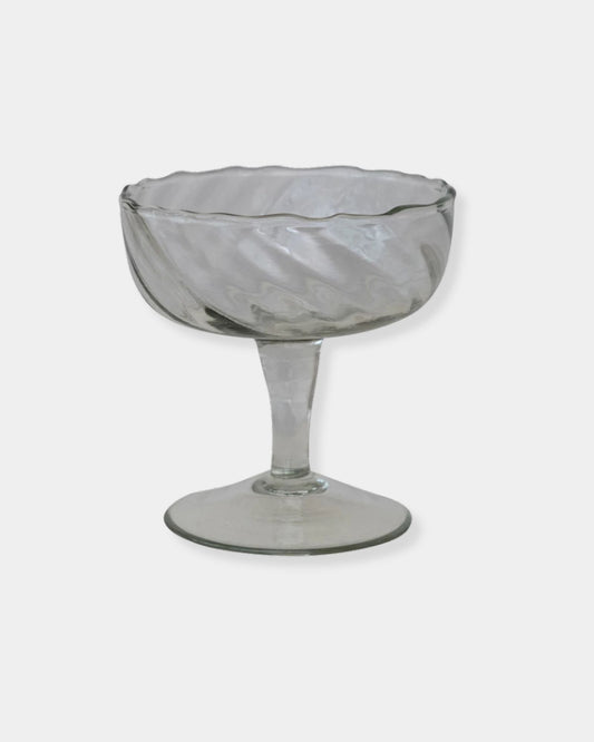 TWISTED STEM COUP GLASS - 6oz