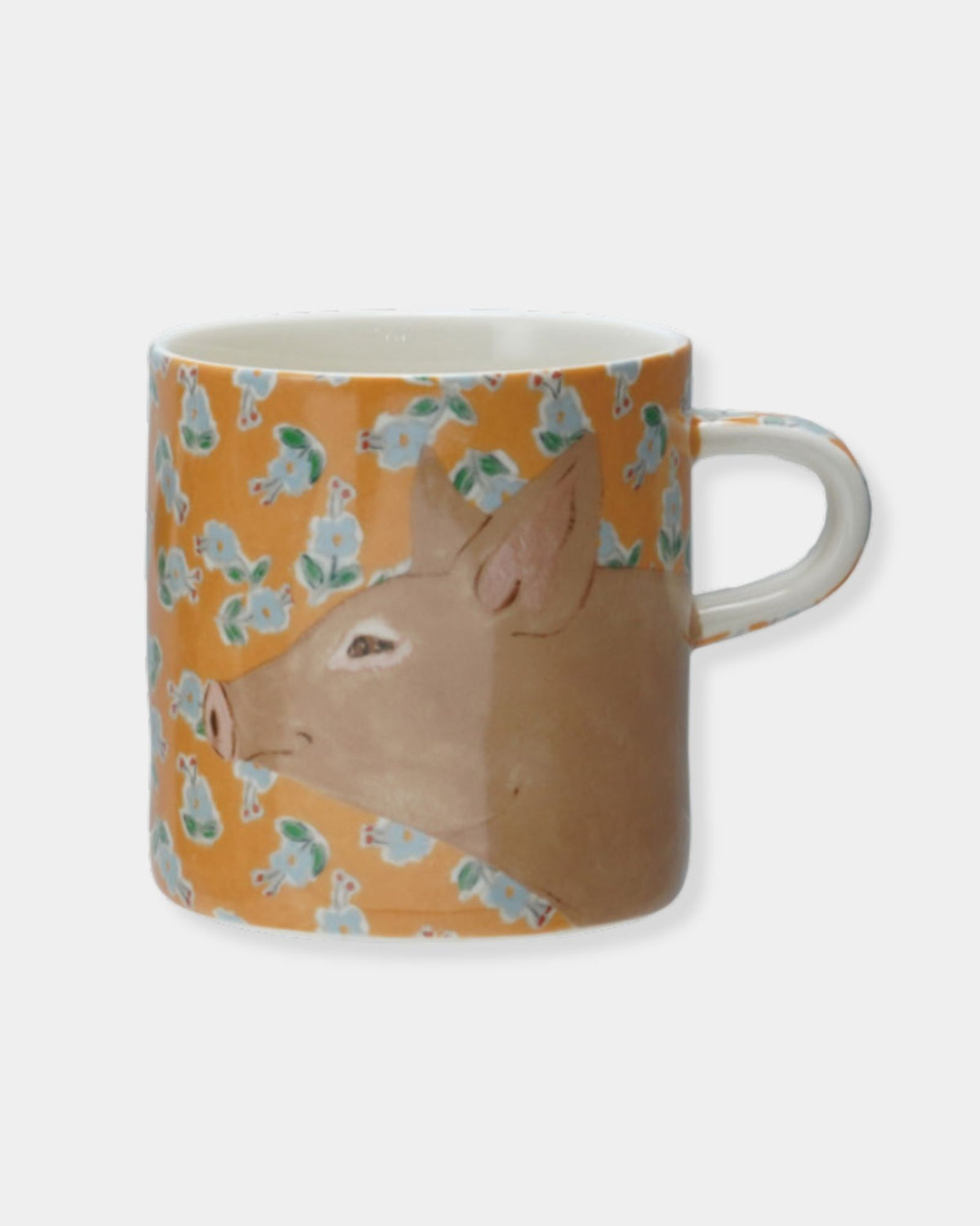 PIG STONEWARE MUG 16oz