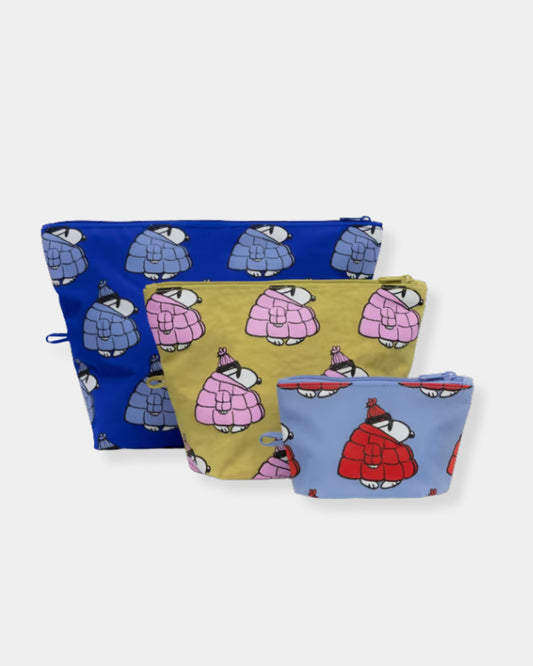 GO POUCH SET - PUFFER SNOOPY