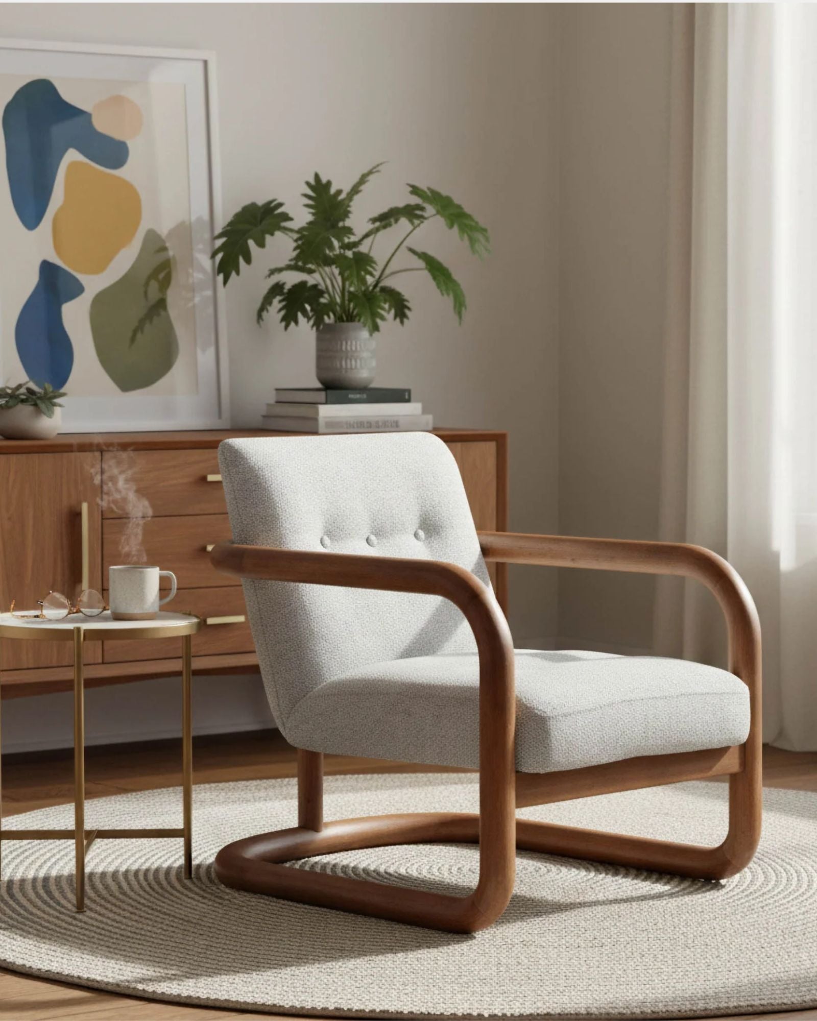 CURBSIDE CLUB CHAIR - IVORY