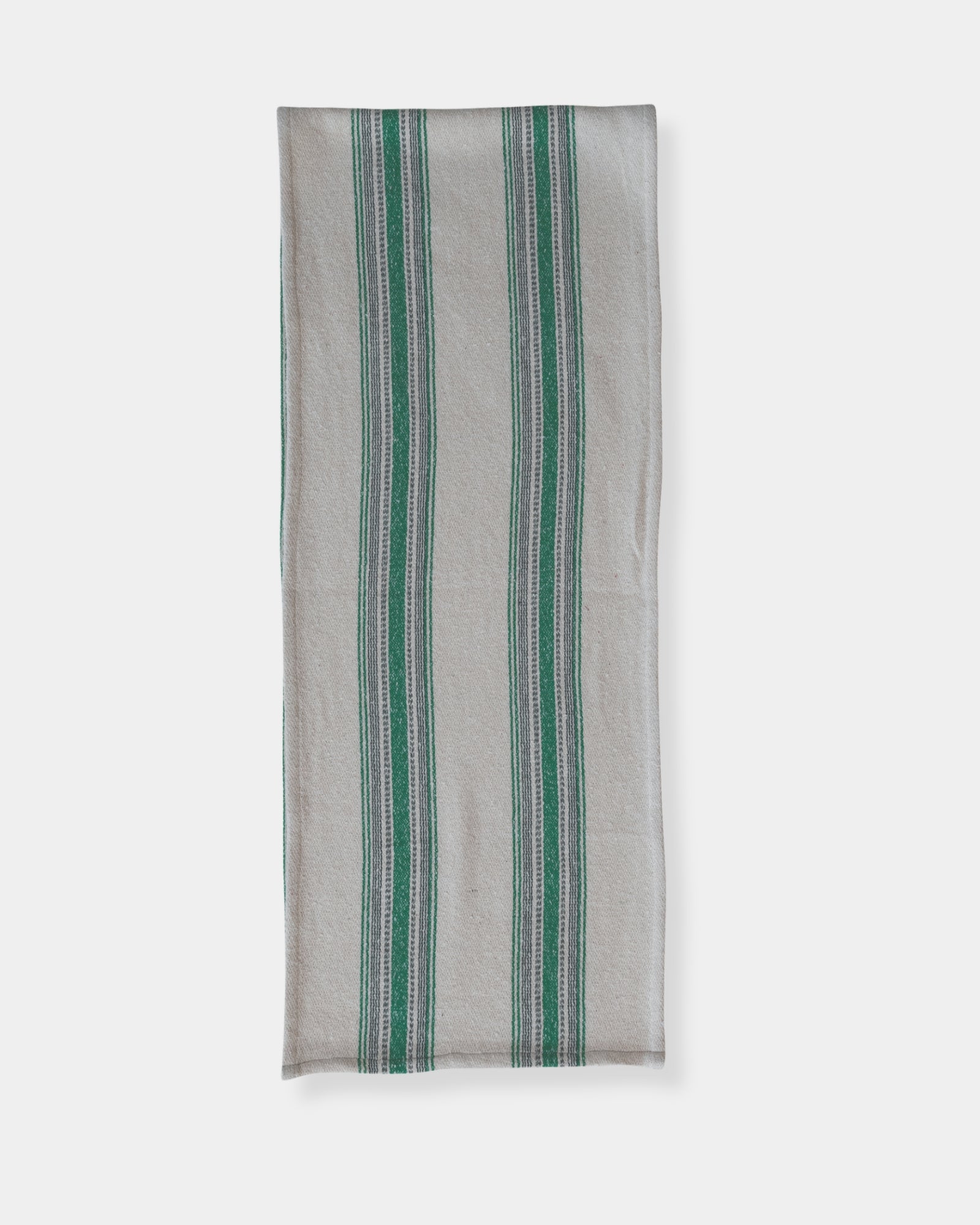 72" COTTON FLOUR SACK TABLE RUNNER-GREEN