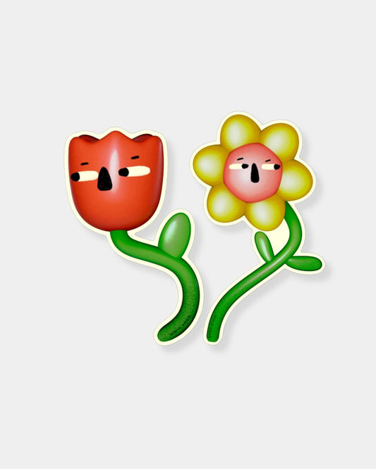 FLOWER 2 PACK - STICKERS