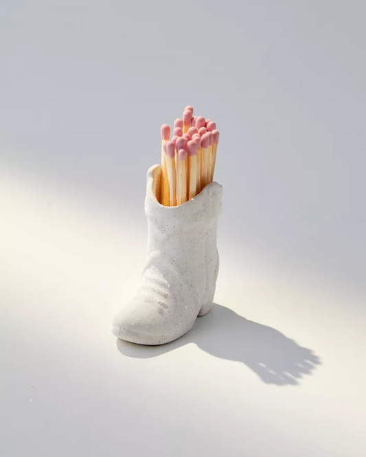 COWBOY BOOT MATCH HOLDER - WHITE