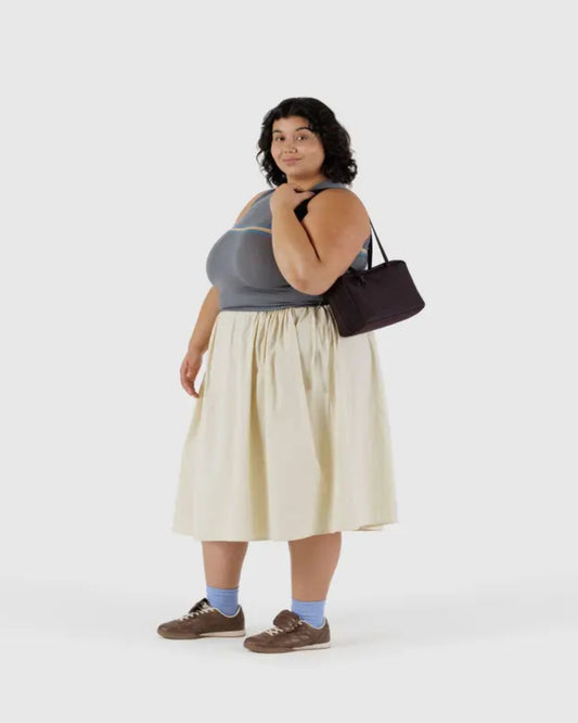 NYLON BOWLER BAG - CHOCOLATE PLUM