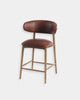 MILO LEATHER COUNTER STOOL - TOBACCO