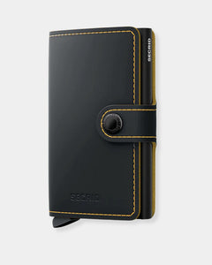 BLACK & OCHRE MATTE - MINIWALLET