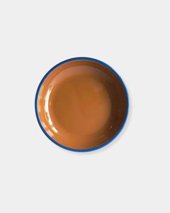 BLUE & BROWN DINNER PLATE