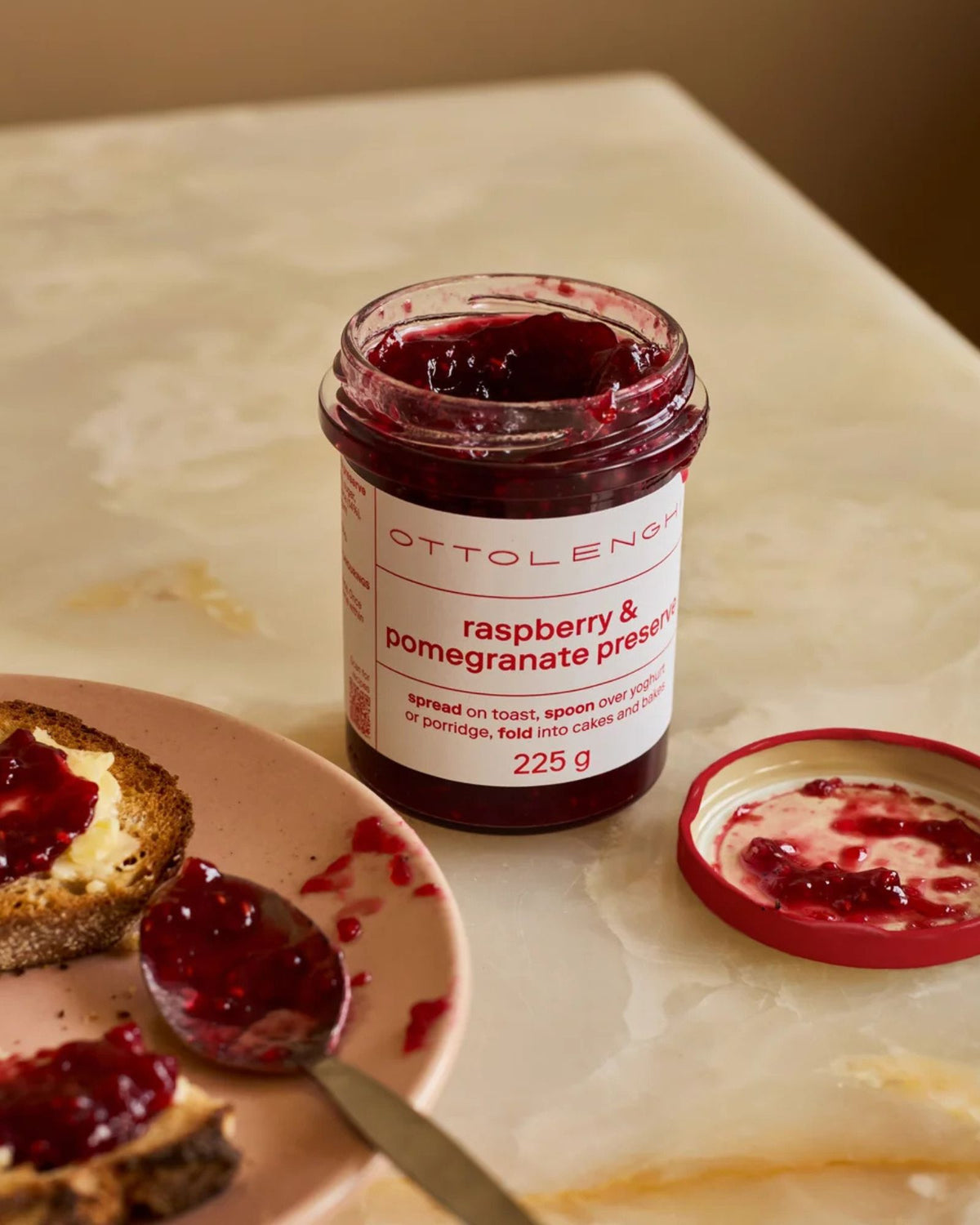 RASPBERRY & POMEGRANATE PRESERVE - 225g