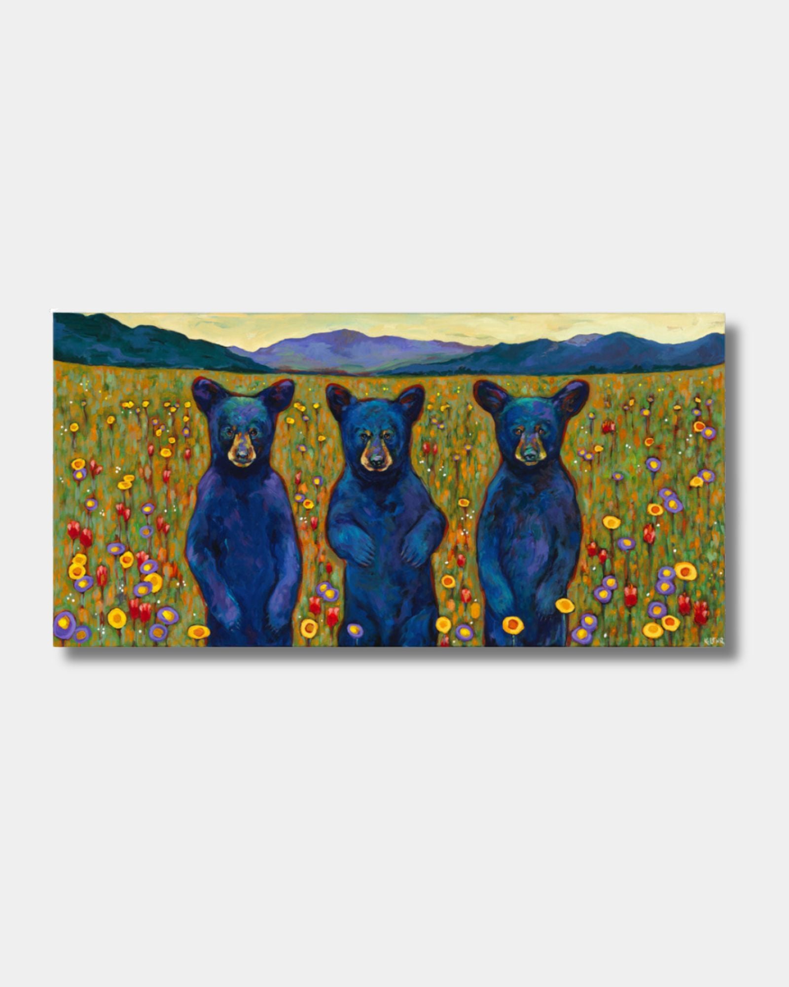 BEARS OF A FEATHER - 8"x16" ACRYLIC