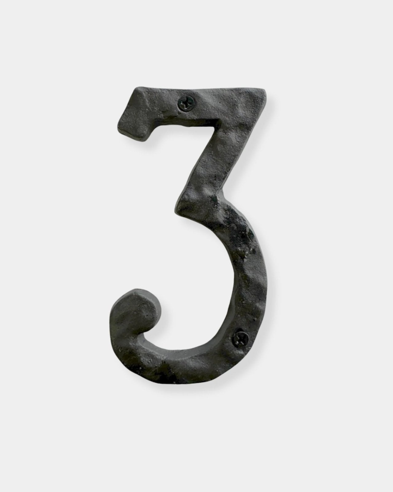 "3" CAST IRON HOUSE NUMBER | Stonewaters
