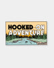 HOOKED ON ADVENTURE - RECTANGLE STICKER