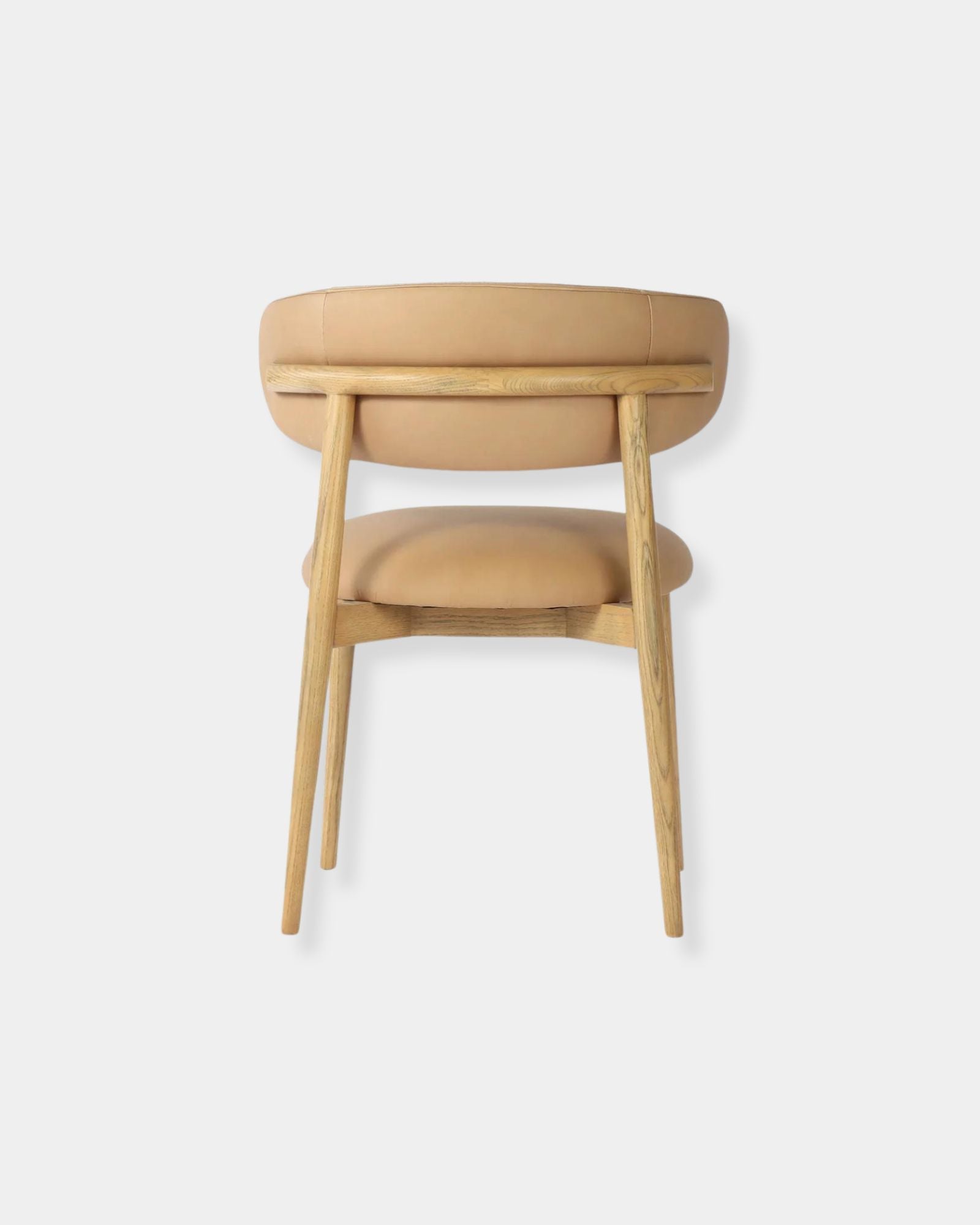 MILO LEATHER CHAIR - NUDE