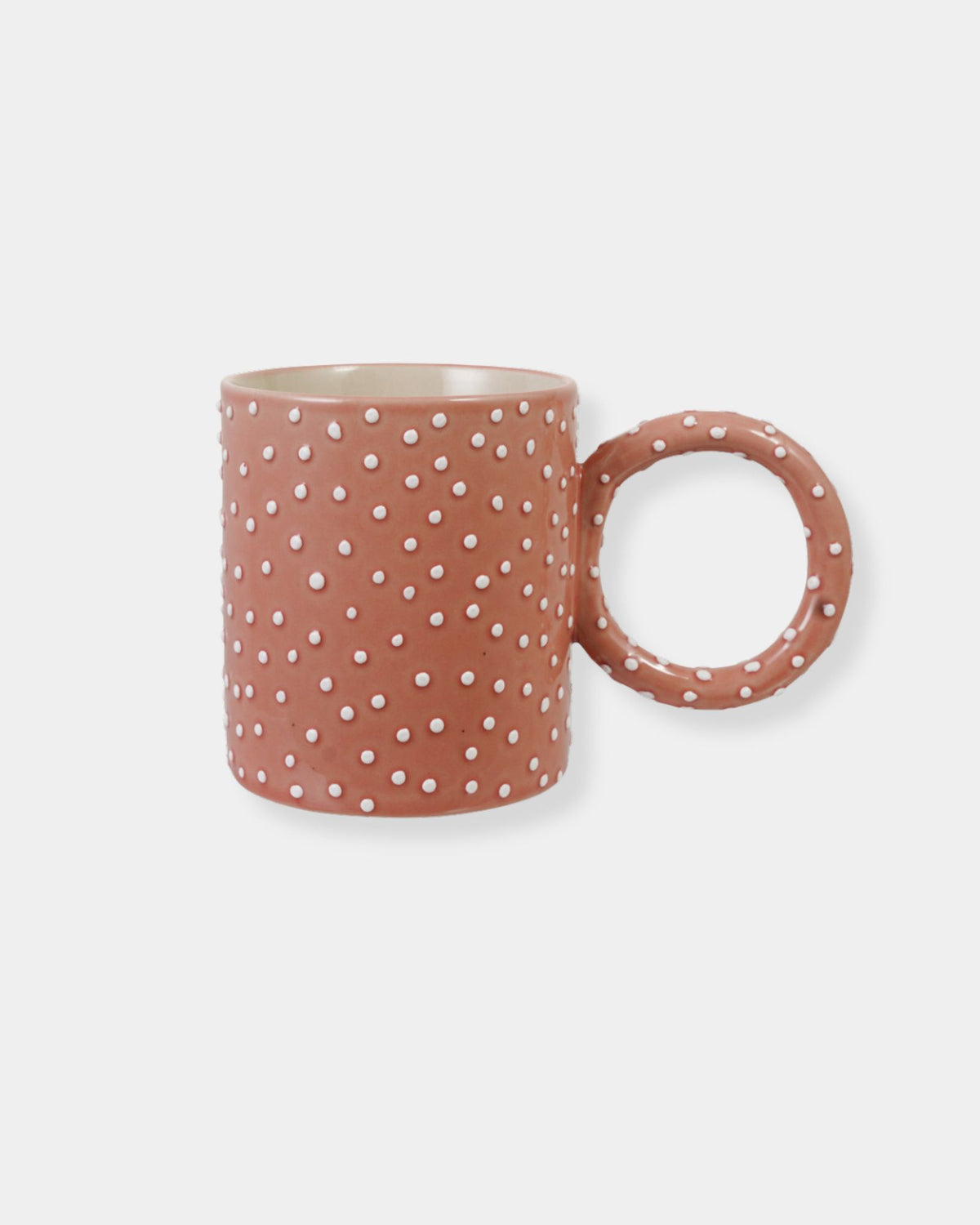 HAND PAINTED STONEWARE MUG 14oz